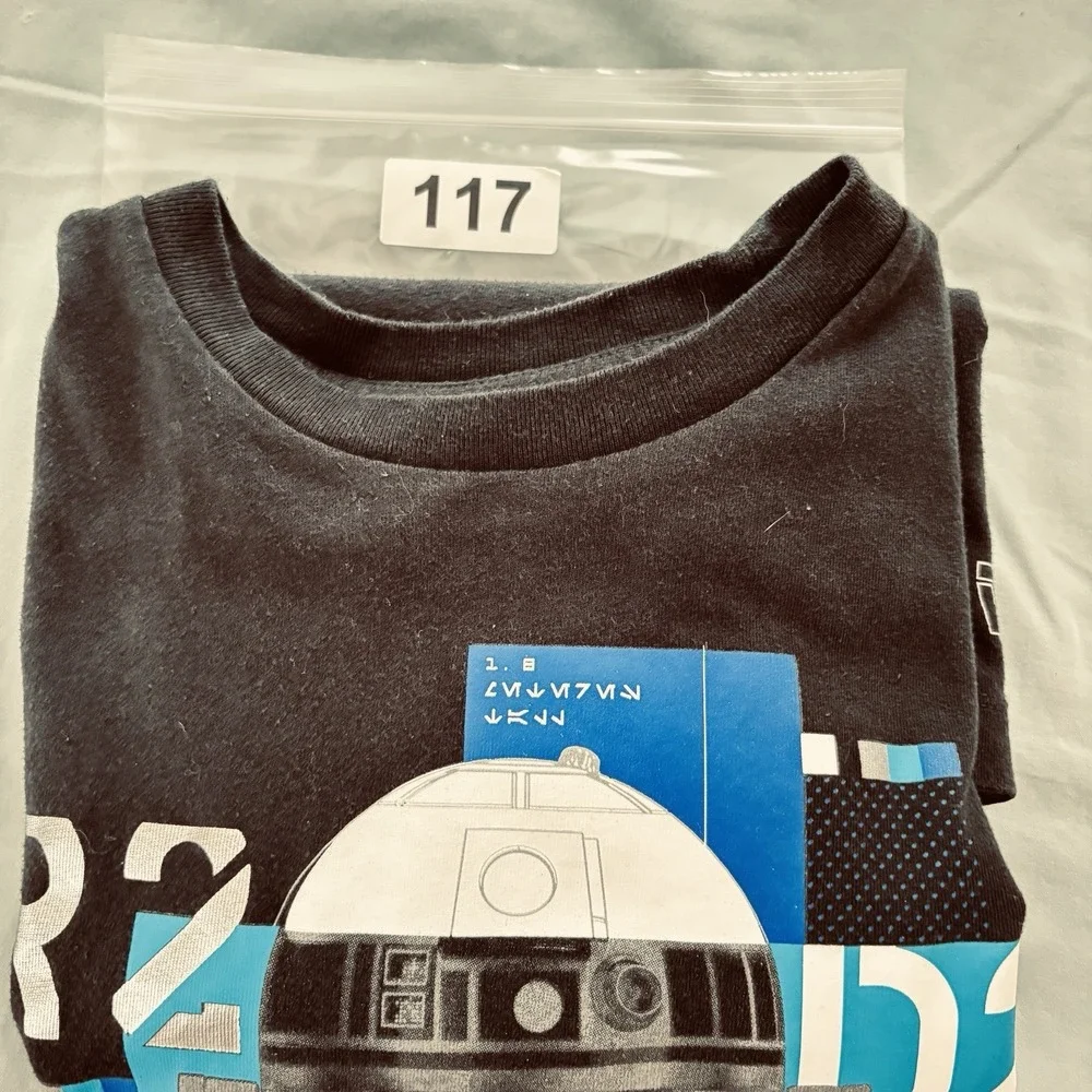 Gap Star Wars Black Youth XXL Long Sleeve Tee Shirt  R2D2 Astromech Droid Cool